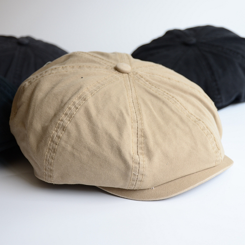 Dad Hat Cotton - Männer Großen Kopf Zeitungsjunge Mütze Peaky