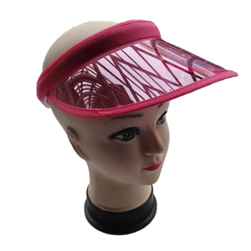 Baseball Cap Structured - Neue Einfache Transparent PVC Kunststoff Sonnenblenden