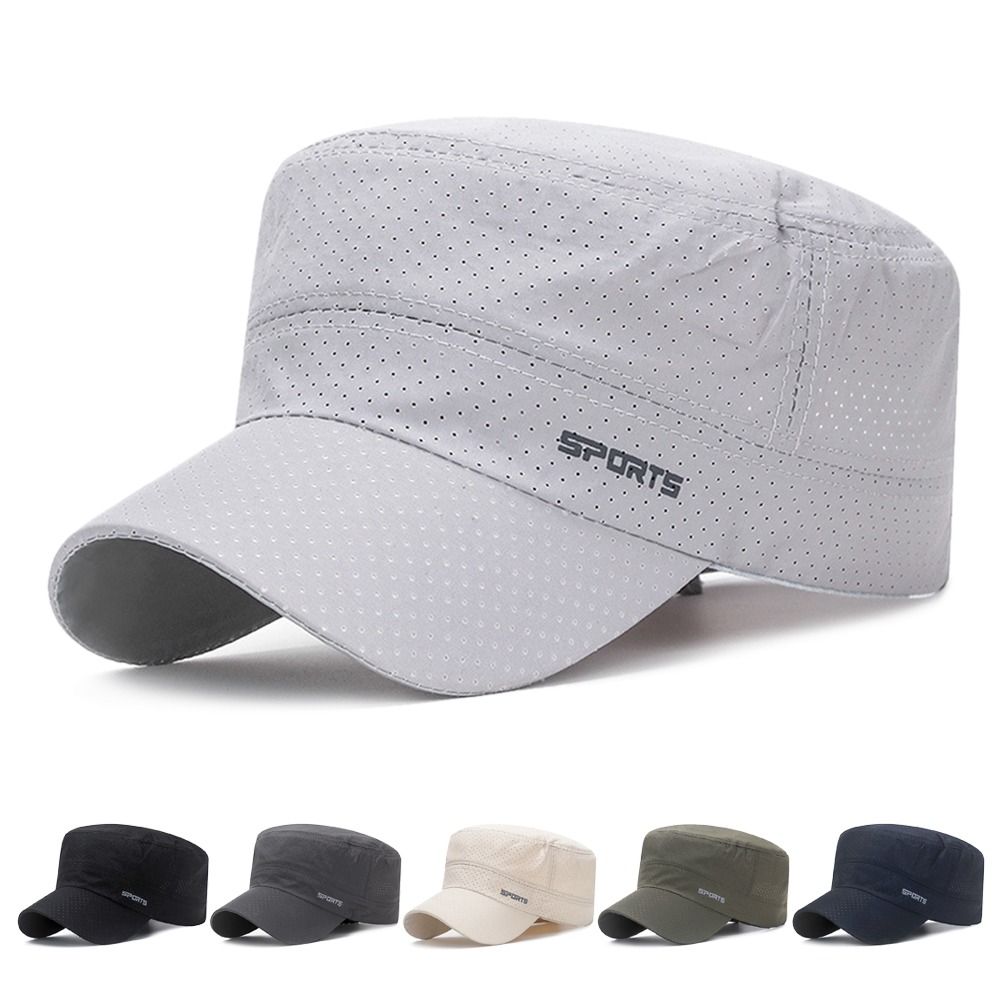 Snapback Hat Flat - Atmungsaktiver Sonnenhut für den Außenbereich, verstellbare