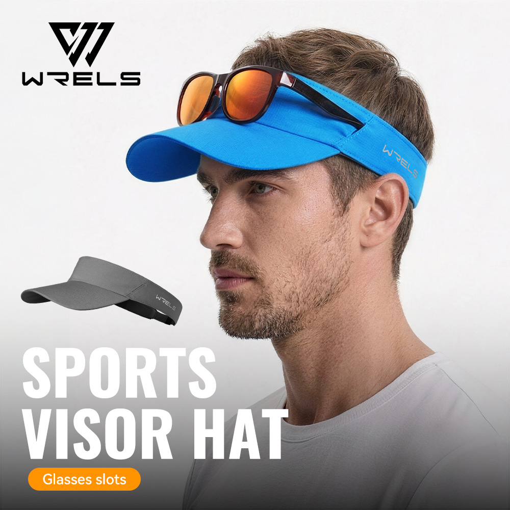 Running Cap Lightweight - WRELS Sport-Sonnenblende, Leichter Verstellbarer Baseball-Sonnenschutz für