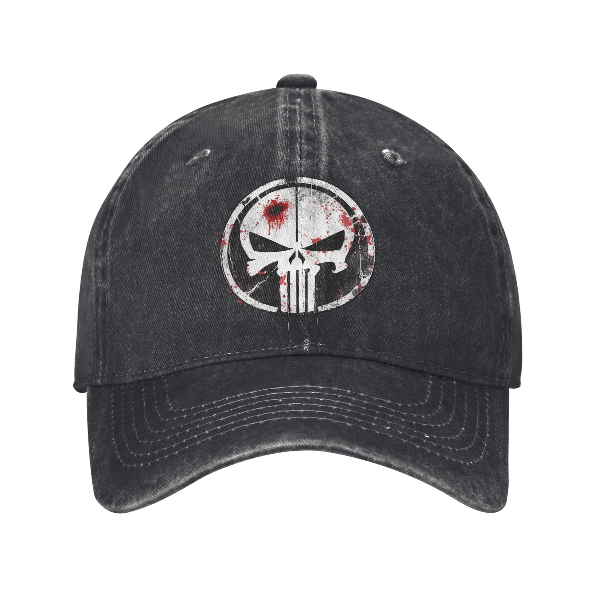 Skull Cap Helmet Liner - Lässige Punisher Blood Baseballkappen für Herren