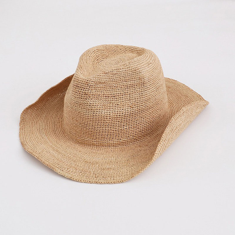 Natürlicher Bast Strohhut für  – Cowboy Hat Straw Bewertung und Preis