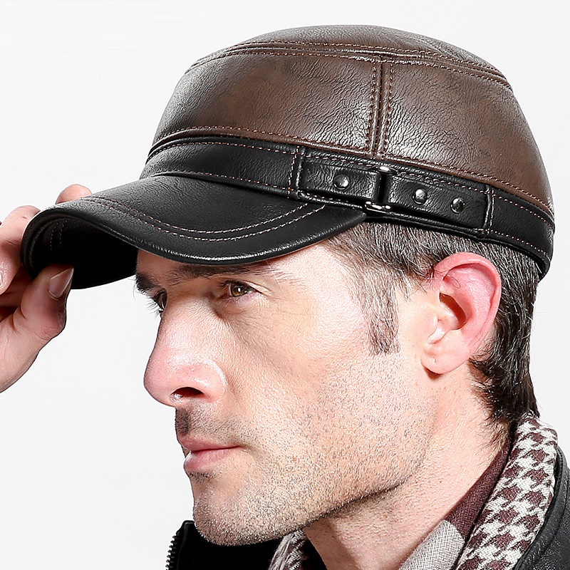 Rindsleder Echtes Leder Baseba – Baseball Cap Structured Bewertung und Preis