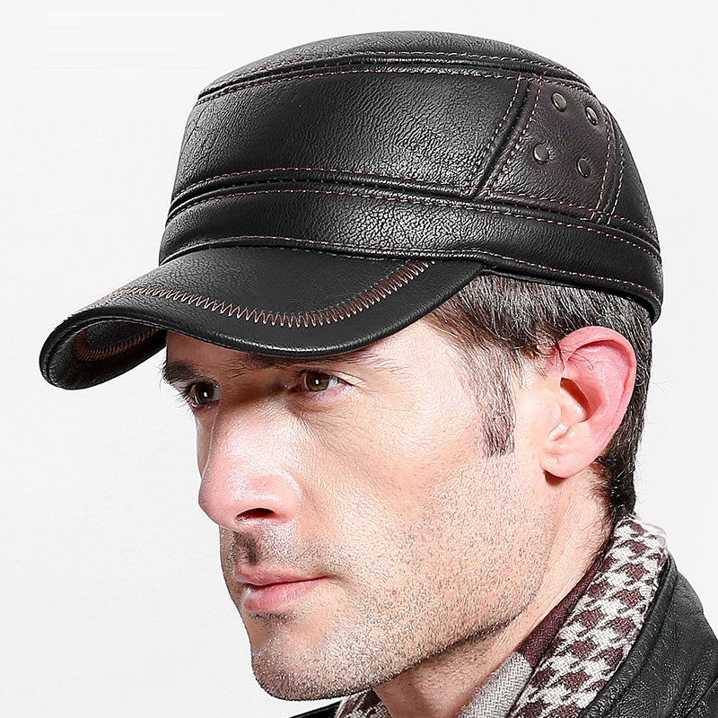 Rindsleder Echtes Leder Baseba – Baseball Cap Structured Bewertung und Preis
