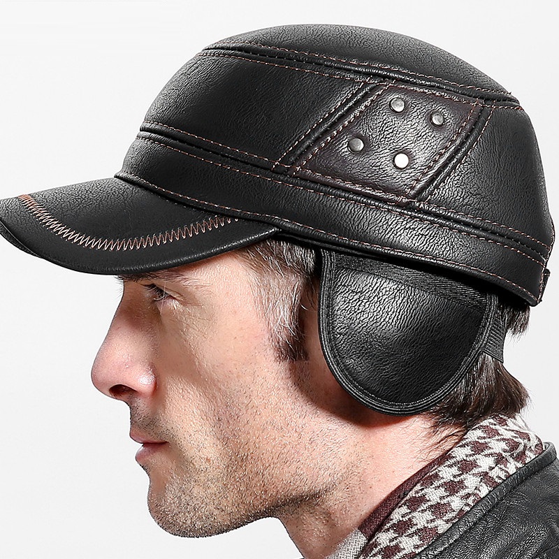 Rindsleder Echtes Leder Baseba – Baseball Cap Structured Bewertung und Preis