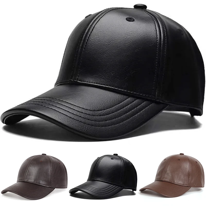 Unisex Baseballkappe aus PU-Le – Baseball Cap Structured Bewertung und Preis