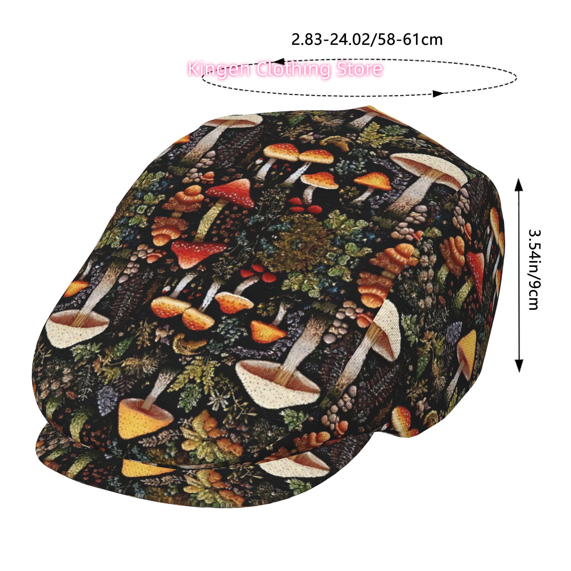 Mysteriöses Pilzmuster vom Wal – Newsboy Cap Ivy Bewertung und Preis