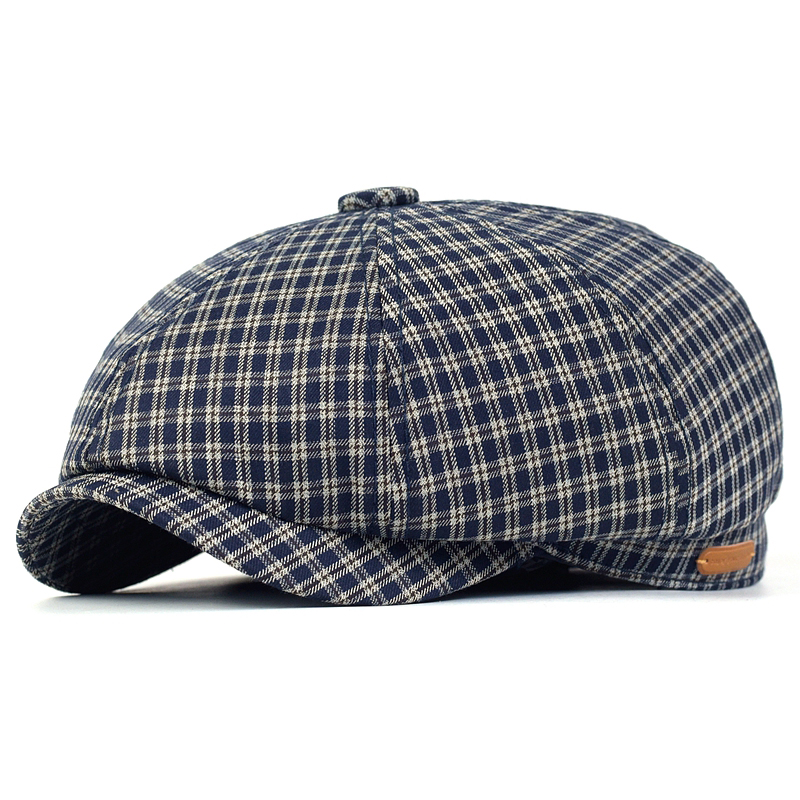Frühling Sommer Plaid Newsboy  – Dad Hat Cotton Bewertung und Preis