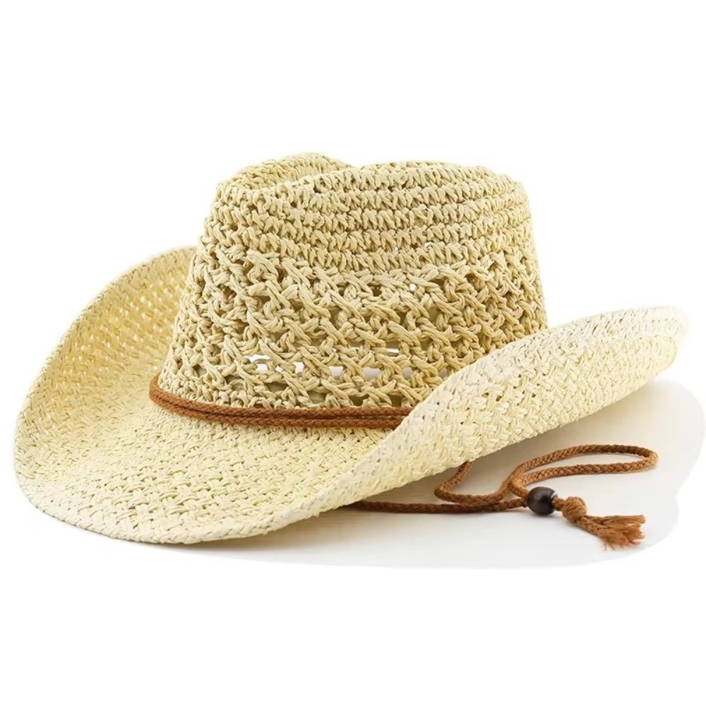 Retro-Sonnenhut mit breiter Kr – Cowboy Hat Straw Bewertung und Preis