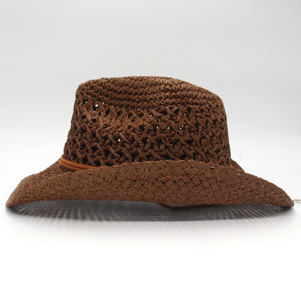 Retro-Sonnenhut mit breiter Kr – Cowboy Hat Straw Bewertung und Preis