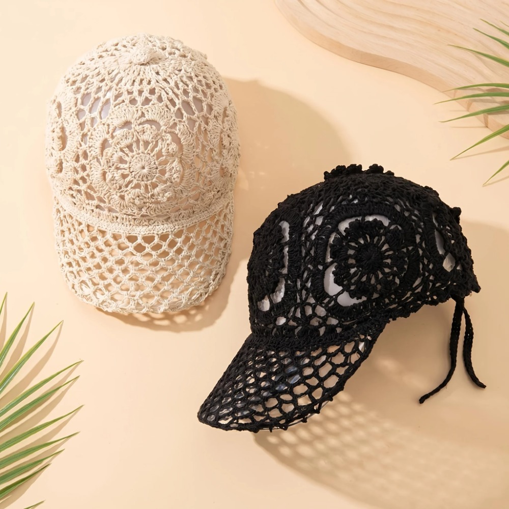 Handgehäkelte, ausgehöhlte Bas – Baseball Cap Structured Bewertung und Preis
